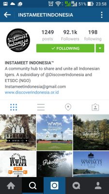 Akun Instagram Instameet Indonesia