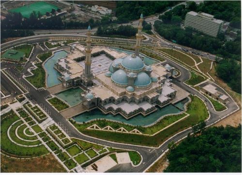 View Aerial dari Masjid Wilayah Kuala Lumpur, Malaysia