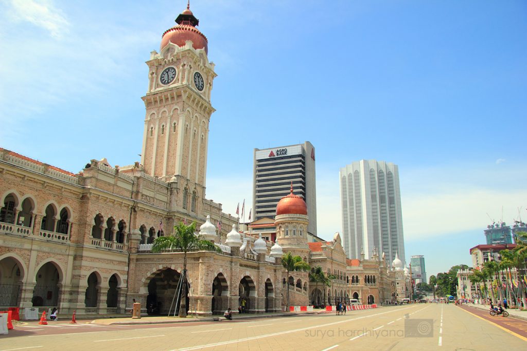 Bangunan Sultan Abdul Samad, Kuala Lumpur, saat Car Free Morning