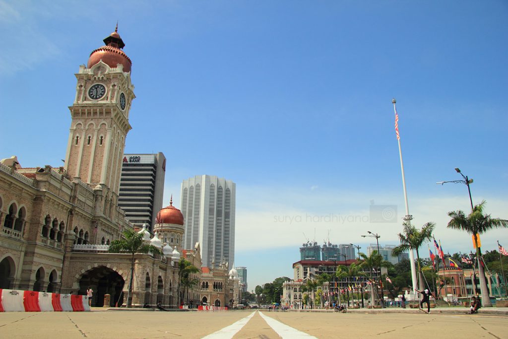 Bangunan Sultan Abdul Samad, Kuala Lumpur, saat Car Free Morning