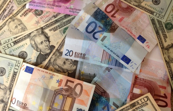 Euro and US Dollar