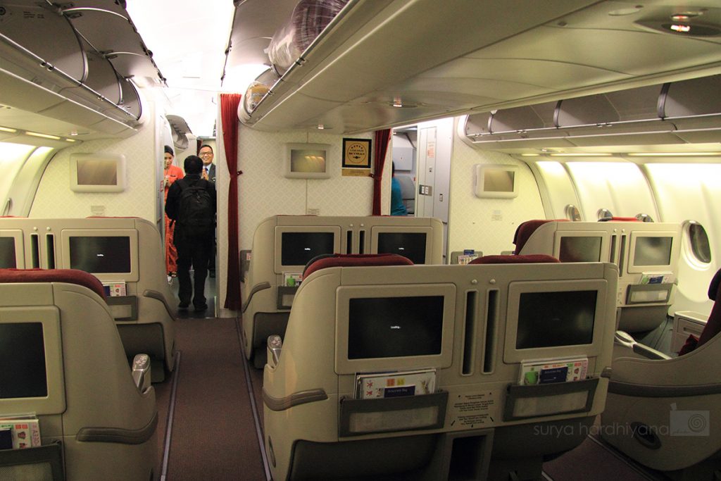Kabin Kelas Bisnis Garuda Indonesia Aribus A330