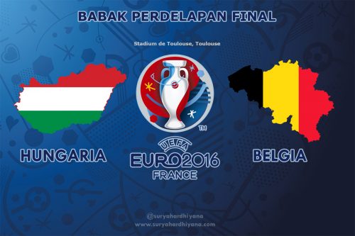 Perdelapan Final Euro 2016 Hungaria vs Belgia