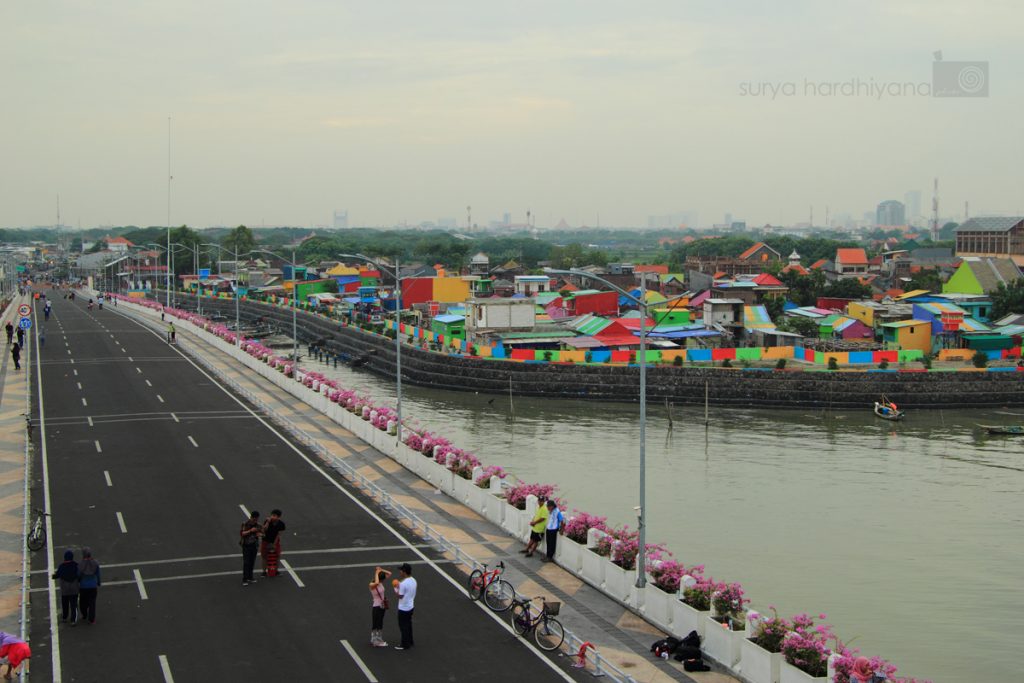 View Dari Observation Deck Jembatan Surabaya, Pantai Kenjeran