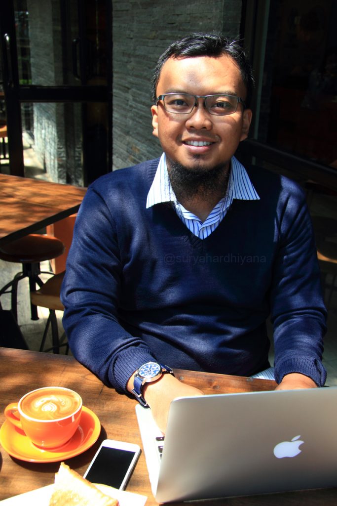 Me at Calibre Coffee Roasters, Surabaya