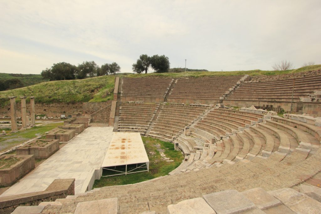 Theatre Gladiator di Asklepion, Pergamon, Turki