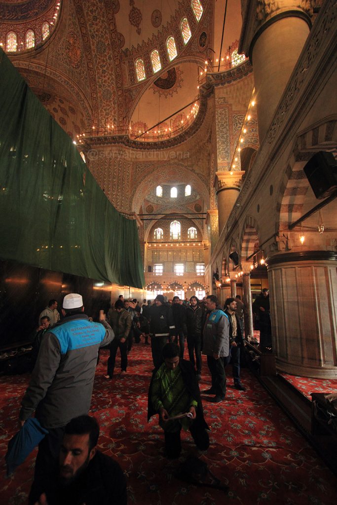 Interior Blue Mosque, Instanbul